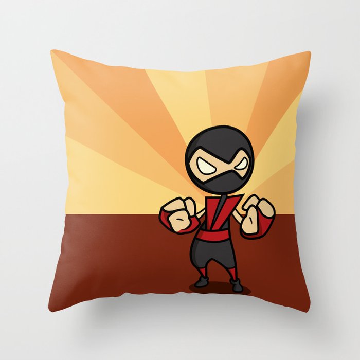 Little Ninja Throw Pillow