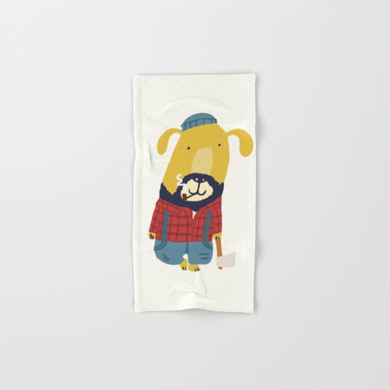 Rugged Roger - the lumberjack Hand & Bath Towel