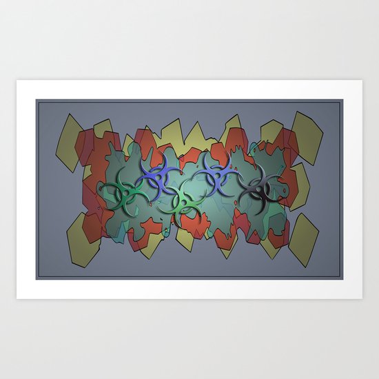 Throwed Back Art Print