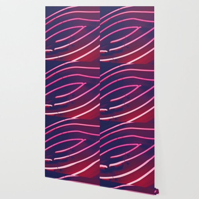 Pink Neon Wallpaper By Jessicatorres Society6