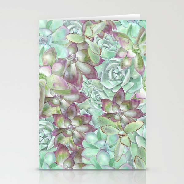 Succulent Cluster Stationery Cards