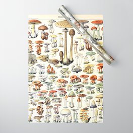 Adolphe Millot - Champignons B - French vintage poster Wrapping Paper