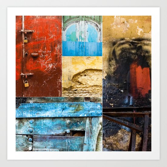 Moroccan Textures Montage Art Print