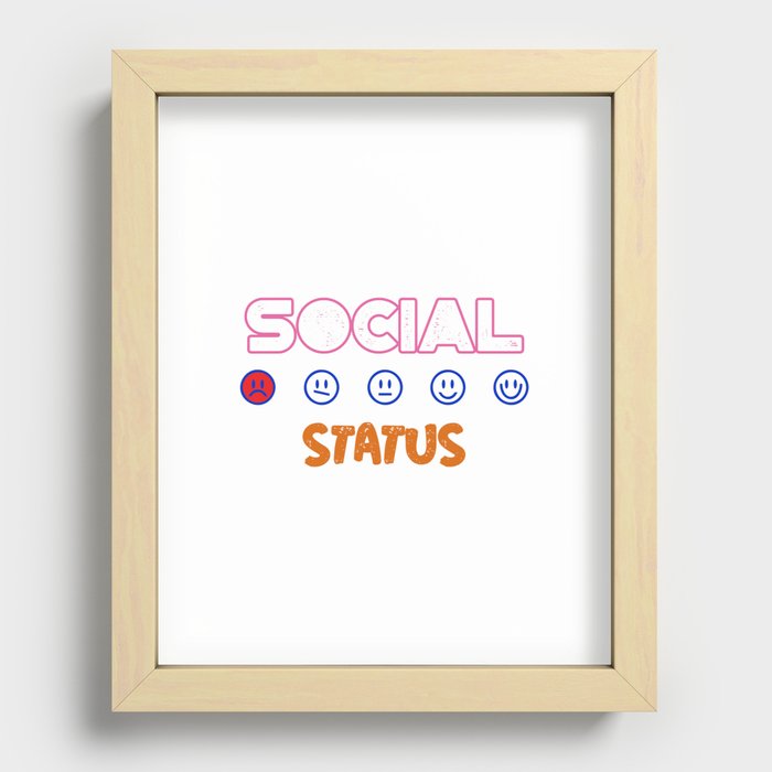 social status Recessed Framed Print