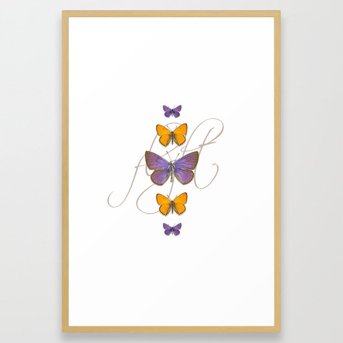 Butterfly collection Framed Art Print