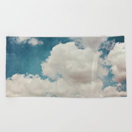 January Clouds Beach Towel