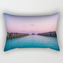 Sunset maldives Rectangular Pillow