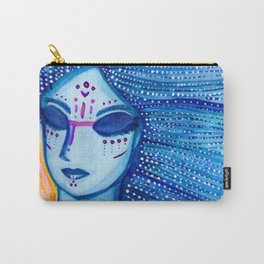Blue Lidded Daughter of Sunset Carry-All Pouch | Aleistercrowley, 93, Crowley, Painting, Watercolor, Thelema, Nuit 