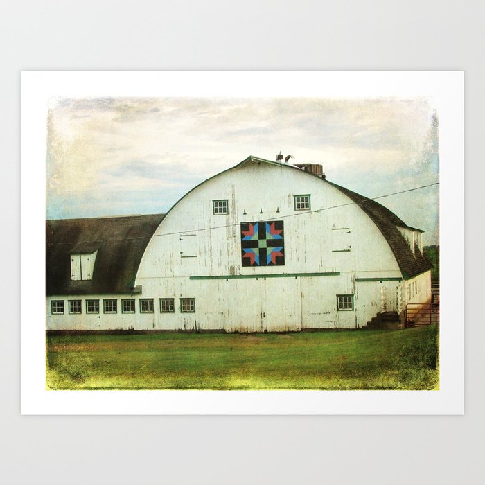 Amish Barn Quilt Kalona Iowa Art Print By Angelandspot Society6
