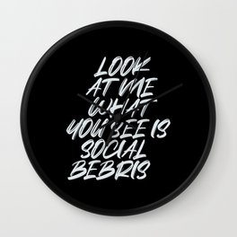 Social Debris | Rock fans gift Wall Clock