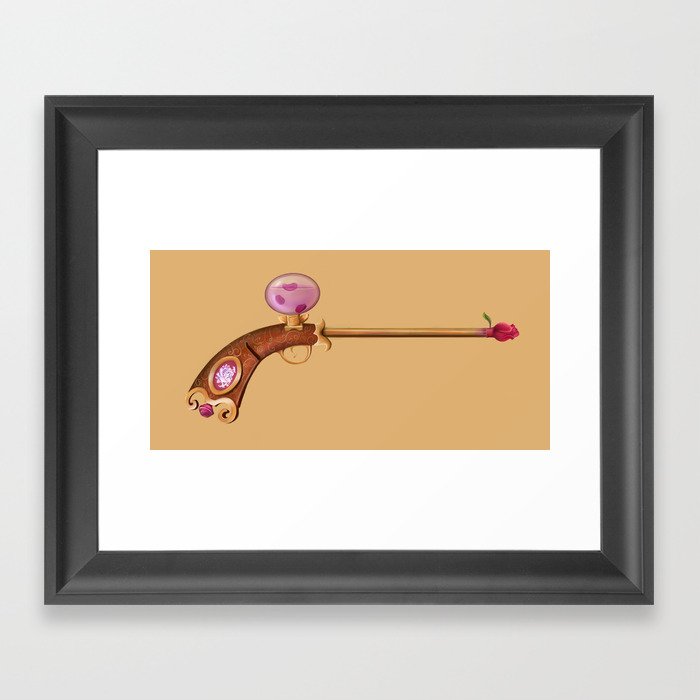 Rose Water Pistol Framed Art Print