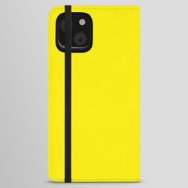 Canary Yellow Solid Color iPhone Wallet Case
