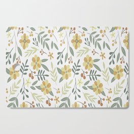 Flat Flower Background Cutting Board