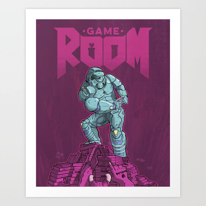 Rage Against the Game Room Backlog Art Print