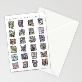 Gargoyle Compilation Print Stationery Cards