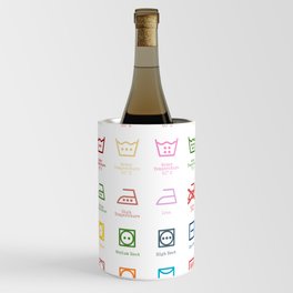 Laundry Symbols Guide Care with Colors Wine Chiller