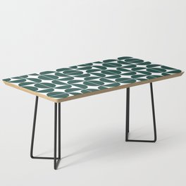 Mid Century Modern Geometric 04 Dark Green Coffee Table