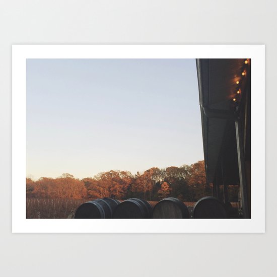 Autumn Vineyard Art Print