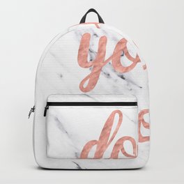 Do Your Work Rose Gold Marble Quote Backpack | Do Your Work, Handwriting, Graphicdesign, Cursive, Words, Ink, Typography, Type, Word, Success 