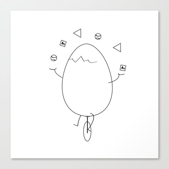 The juggler Canvas Print