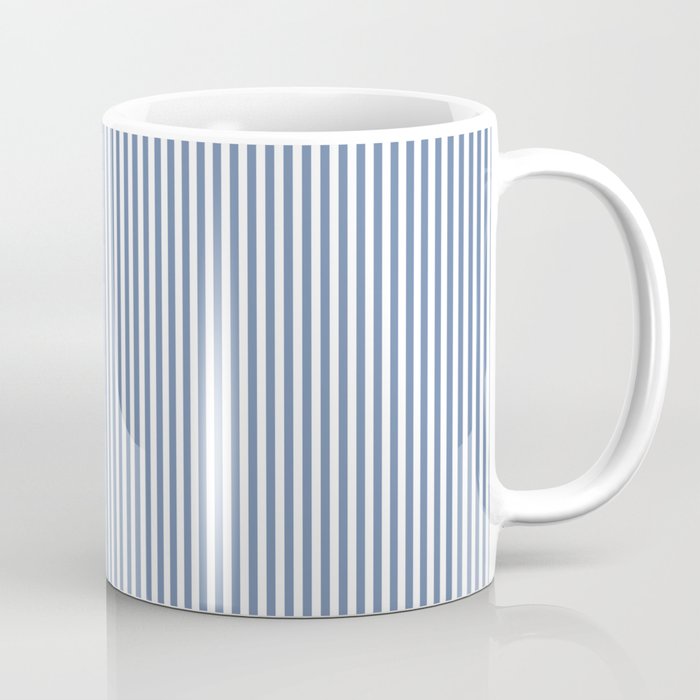 Blue Seersucker Stripe Coffee Mug
