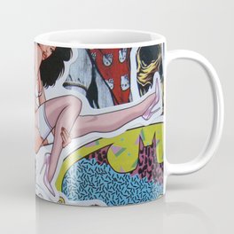 Sticker Collage Number Four Coffee Mug | Lingerie, Collage, Skull, Cat, Stickers, Paper, Cartoons, Plastic 