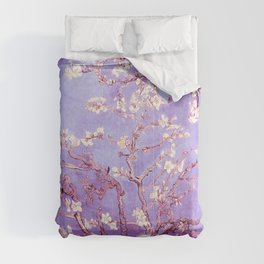 Van Gogh Almond Blossoms Orchid Purple Comforter