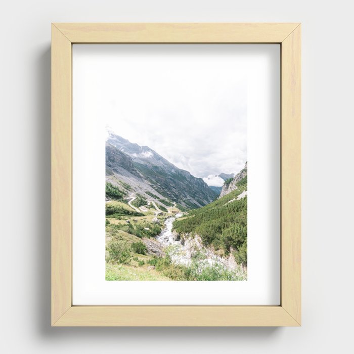Exciting Alpine Passes, Roads and Mountains | Mountains Stelvio Pass, Italy | Fine Art Print Poster Photography Art Print Recessed Framed Print