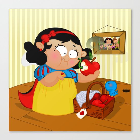 Snow White (apple) Canvas Print