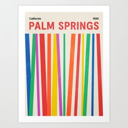 Palm Springs 1930: Retro Mid-Century Edition  Art Print