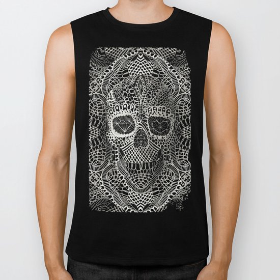 Lace Skull Biker Tank