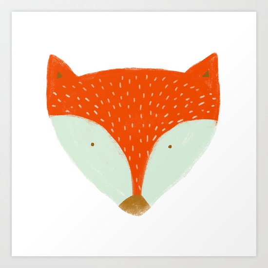 mr fox Art Print