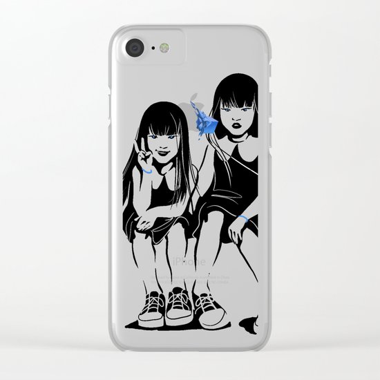 Anomalia Twins Clear iPhone Case
