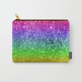 Rainbow Glitter Carry-All Pouch