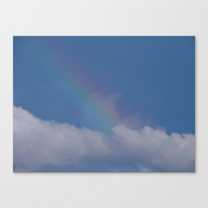 Rainbow in the clouds Canvas Print