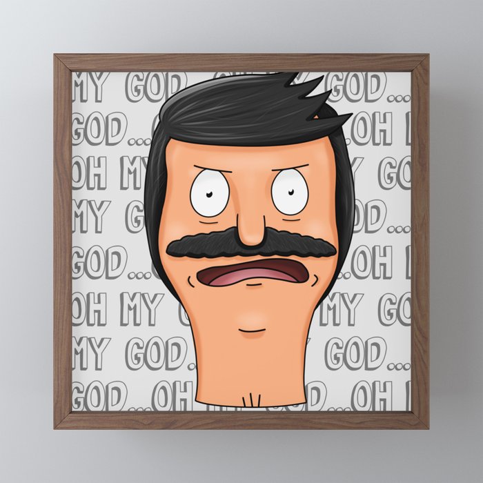 Bob S Burgers Bob Framed Mini Art Print By Ziggypasta Society6