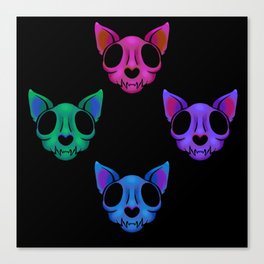 Skull Kitten Canvas Print