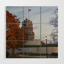 Somerville Massachusetts Prospect Hill Fall Foliage Wood Wall Art