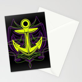 Pinstripe Anchor Stationery Cards