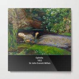 John Everett Millais, “ Ophelia ” Metal Print | Drama, Ophelia, Painting, Shakespeare, Hamlet 