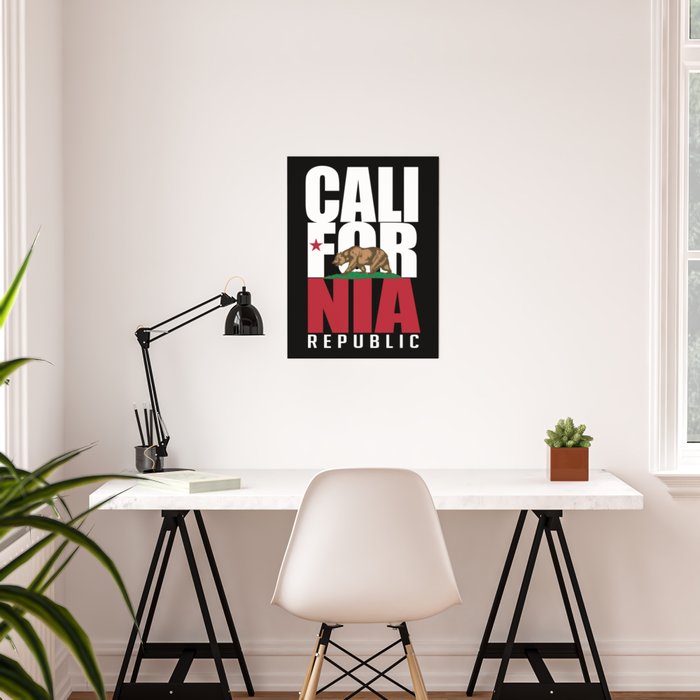 California Republic Flag Bear Poster By Bauhaus Society6 - California Flag Room Decor California Republic Flag Bear Poster By Bauhaus Society6 - California Flag Room Decor