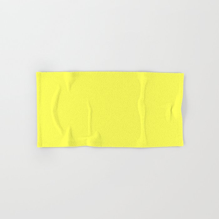 Monochrome yellow 255-255-85 Hand & Bath Towel