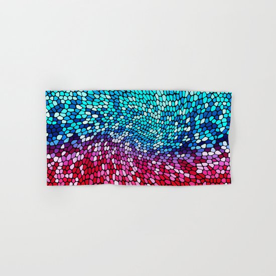 THINK TEAL AND PINK Hand & Bath Towel