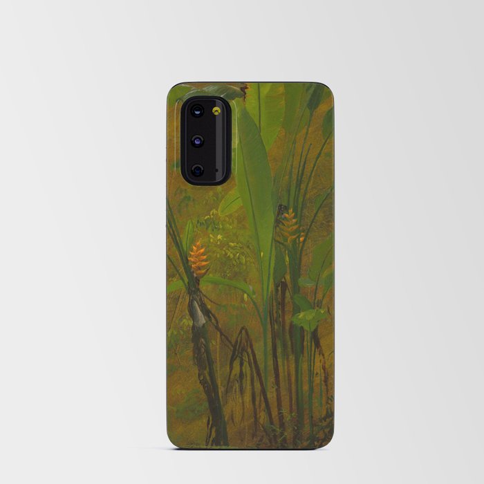Botanical Print Gold Android Card Case