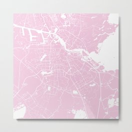 Amsterdam Pink on White Street Map Metal Print | Amsterdam, Color, World, Graphic Design, Photo, Maps, Digital, Map, Watercolor, Pink 