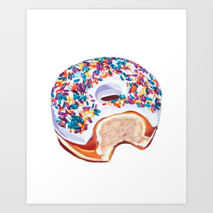 Sprinkle Donut Art Print