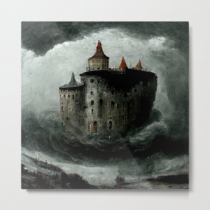 Castle in the Storm Metal Print