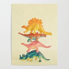 Dinosaur Antics Poster