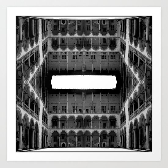 Escher Lives Here Art Print