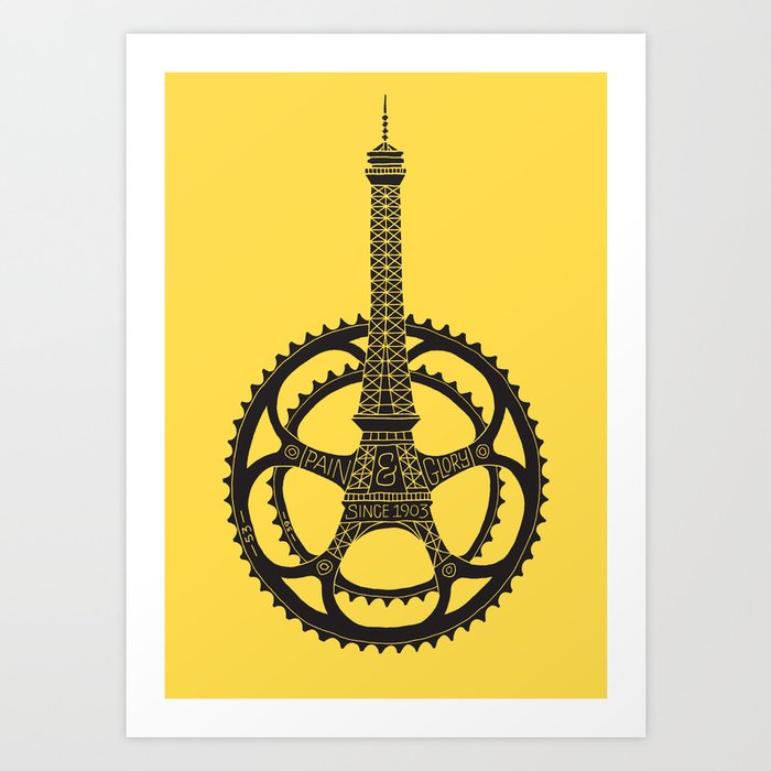 Le Tour de France Art Print
